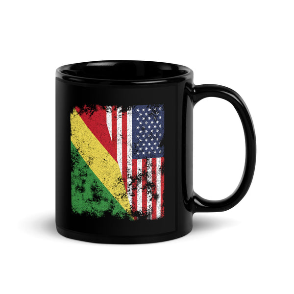 Republic of the Congo USA Flag Mug