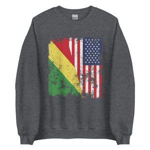 Republic of the Congo USA Flag Sweatshirt