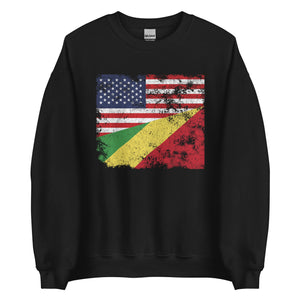 Republic of the Congo USA Flag Sweatshirt