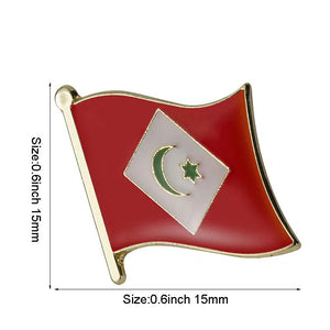 Republic of the Rif Flag Lapel Pin - Enamel Pin Flag