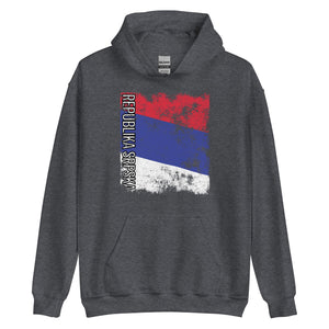 Republika Srpska Flag - Distressed Flag Hoodie