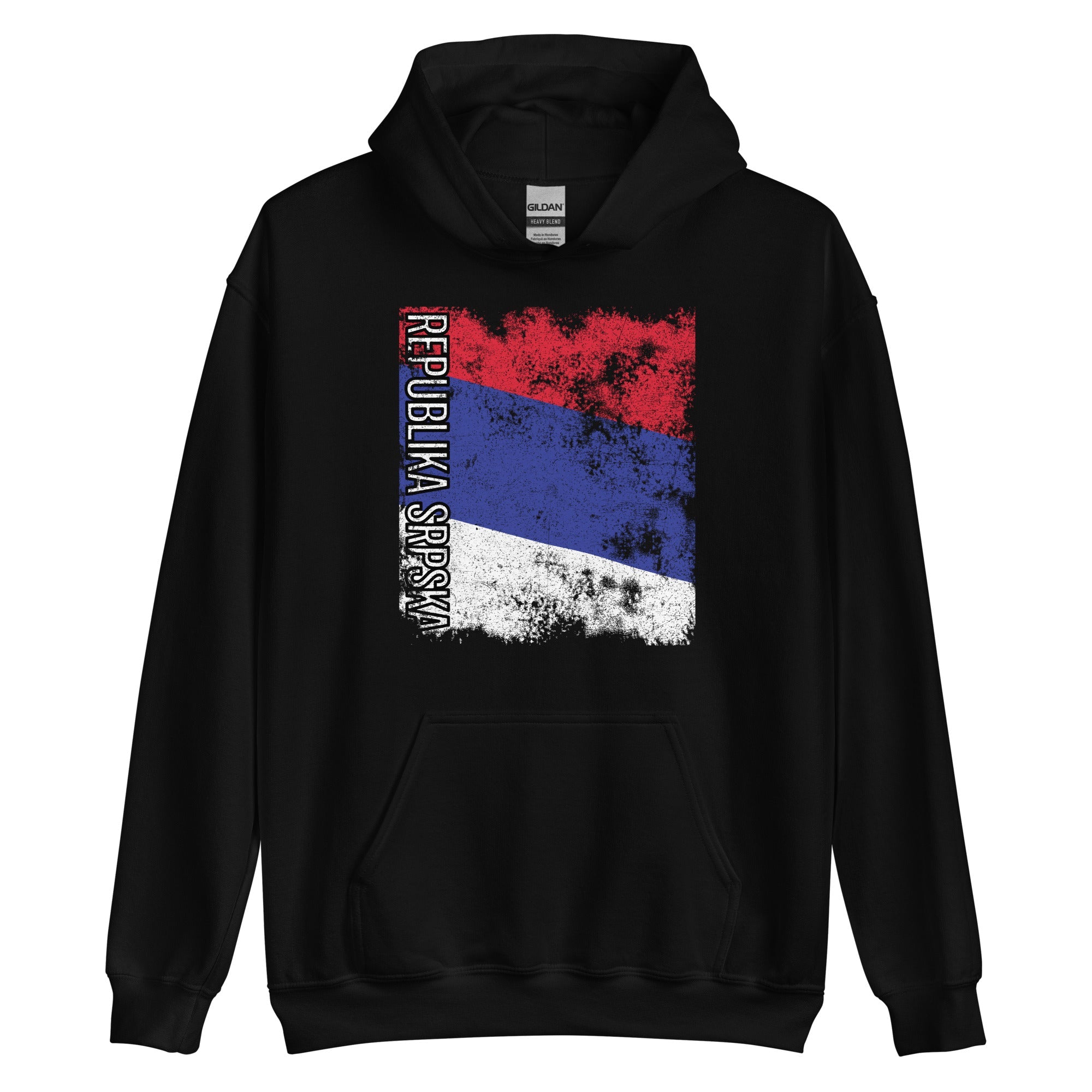 Republika Srpska Flag - Distressed Flag Hoodie