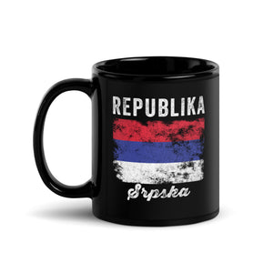 Republika Srpska Flag Distressed Mug