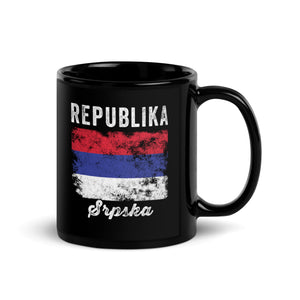 Republika Srpska Flag Distressed Mug