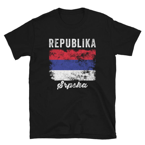 Republika Srpska Flag Distressed T-Shirt