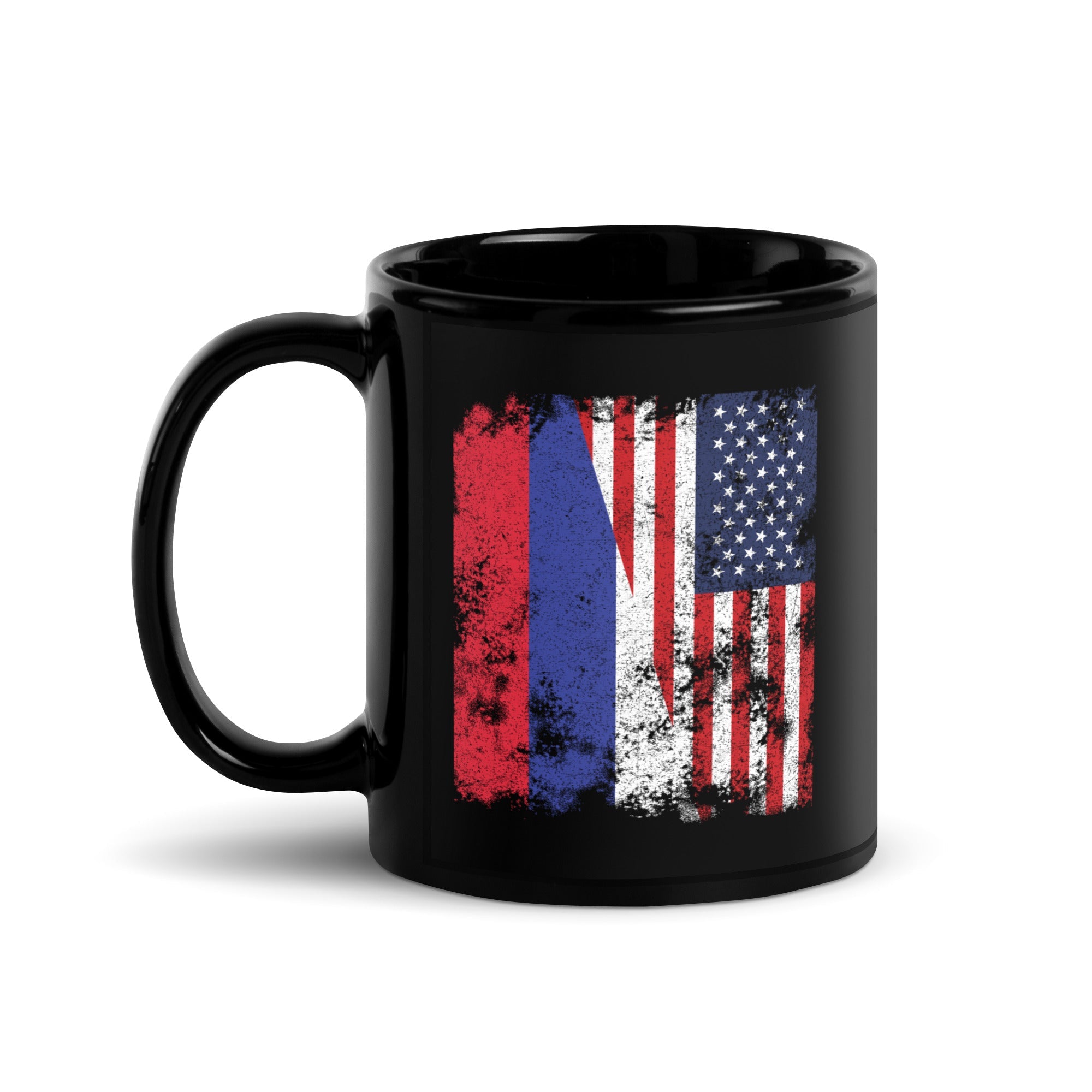 Republika Srpska USA Flag Half American Mug