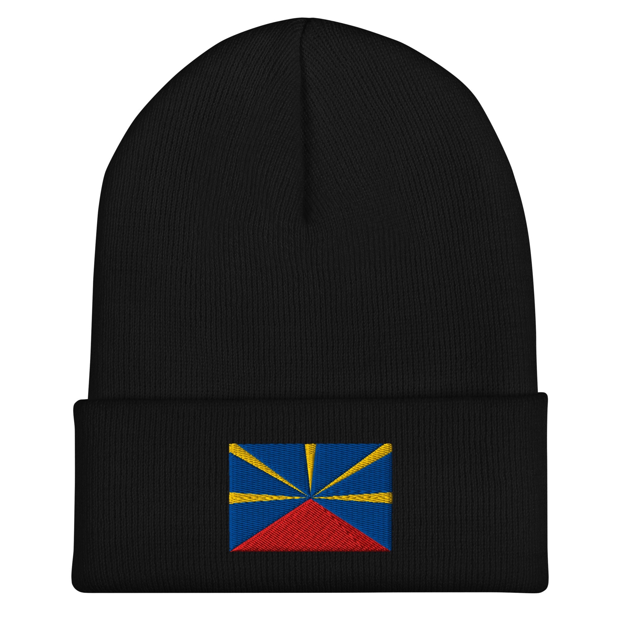 Réunion Flag Beanie - Embroidered Winter Hat