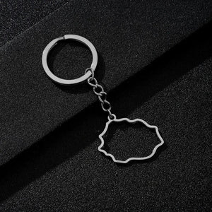 Réunion Flag Map Keychain