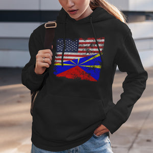 Réunion USA Flag Hoodie