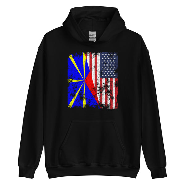 Réunion USA Flag Hoodie