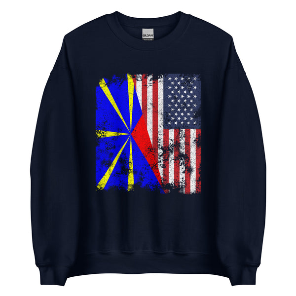 Réunion USA Flag Sweatshirt