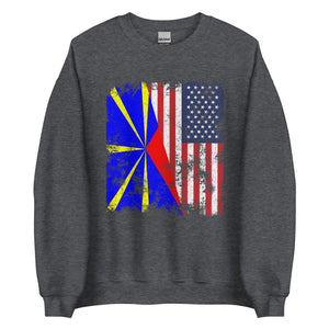 Réunion USA Flag Sweatshirt