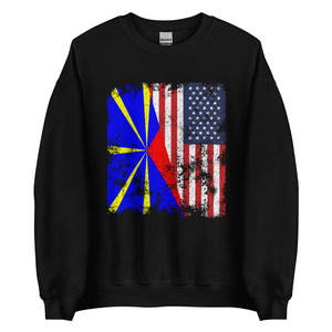 Réunion USA Flag Sweatshirt