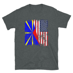 Réunion USA Flag T-Shirt