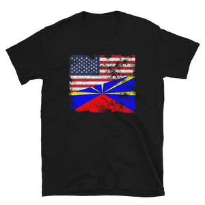 Réunion USA Flag T-Shirt