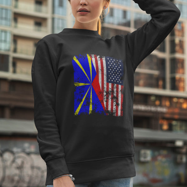 Réunion USA Flag Sweatshirt