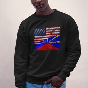 Réunion USA Flag Sweatshirt