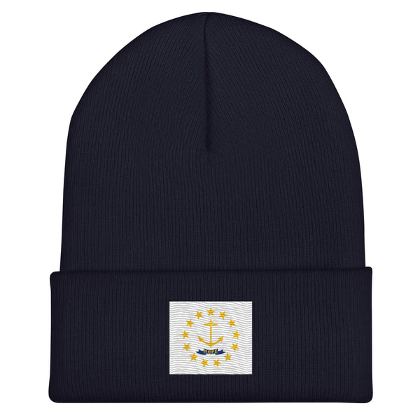 Rhode Island State Flag Beanie - Embroidered Winter Hat