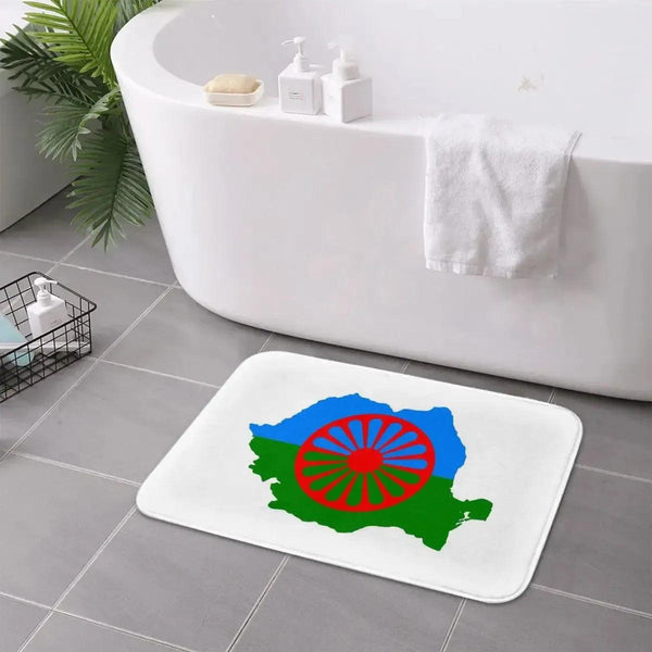 Roma/Gypsy Flag Doormat - Welcome Mat for bath and Front Door