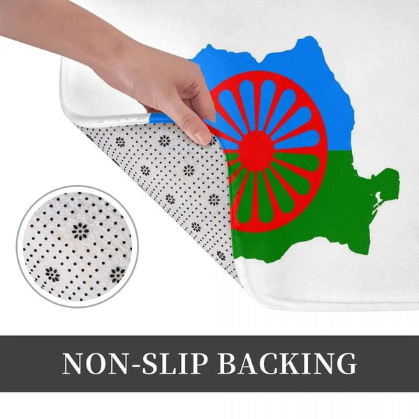Roma/Gypsy Flag Doormat - Welcome Mat for bath and Front Door