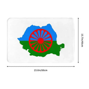 Roma/Gypsy Flag Doormat - Welcome Mat for bath and Front Door