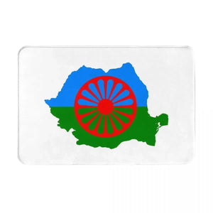 Roma/Gypsy Flag Doormat - Welcome Mat for bath and Front Door