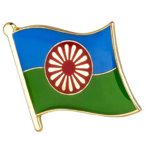 Roma/Gypsy Flag Lapel Pin - Enamel Pin Flag