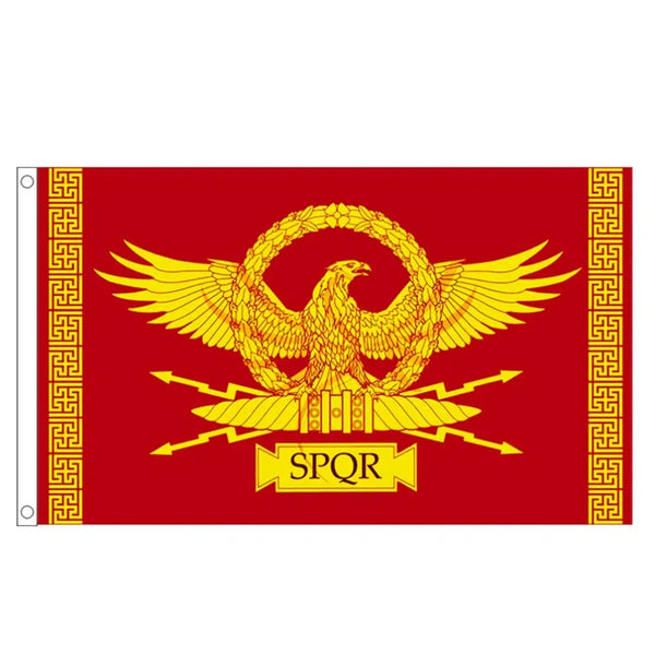 Roman Empire SPQR Flag - 90x150cm(3x5ft) - 60x90cm(2x3ft)