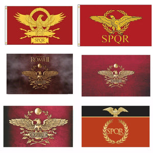 Roman Empire SPQR Flag Collection - 90x150cm(3x5ft) - 60x90cm(2x3ft)