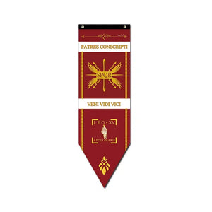 Roman Legion SPQR Banner - 32x100cm(1x3,3ft) - 45x150cm(1,5x5ft)