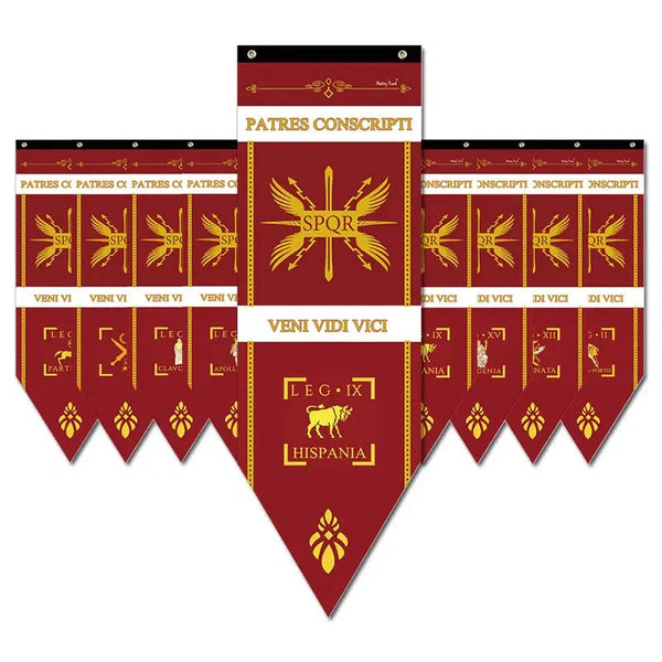 Roman Legion SPQR Banner - 32x100cm(1x3,3ft) - 45x150cm(1,5x5ft)