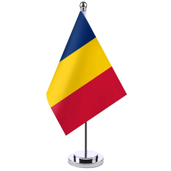 Romania Desk Flag - Small Office Table Flag