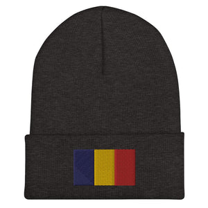 Romania Flag Beanie - Embroidered Winter Hat