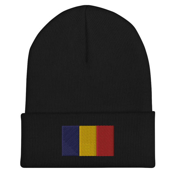 Romania Flag Beanie - Embroidered Winter Hat