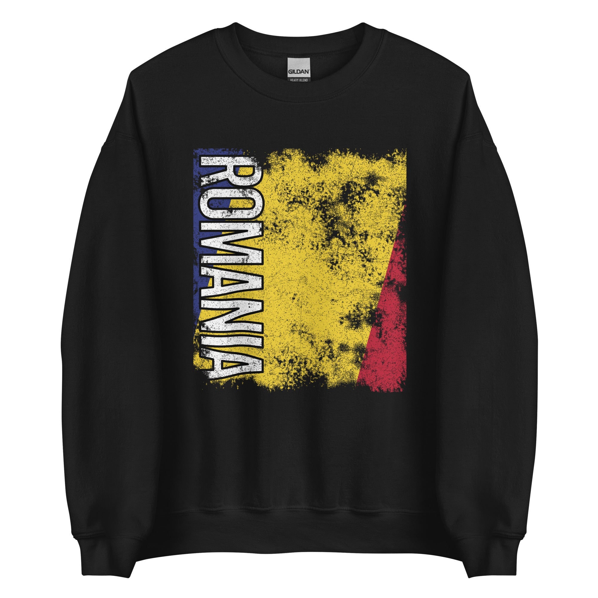 Romania Flag - Distressed Flag Sweatshirt