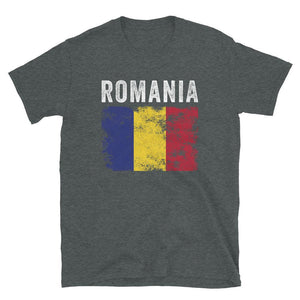 Romania Flag Distressed - Romanian Flag T-Shirt