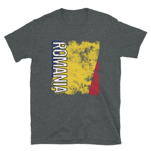 Romania Flag Distressed T-Shirt