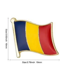 Romania Flag Lapel Pin - Enamel Pin Flag