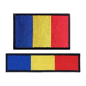 Romania Flag Patch - Iron On/Hook & Loop Patch