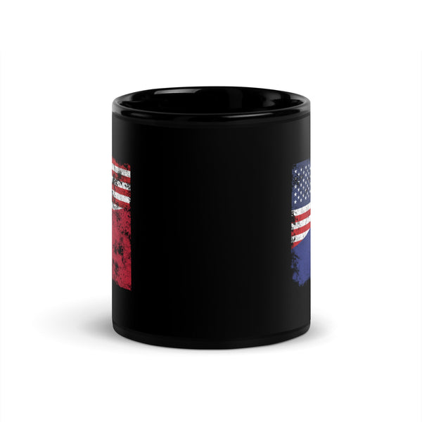 Romania USA Flag Mug