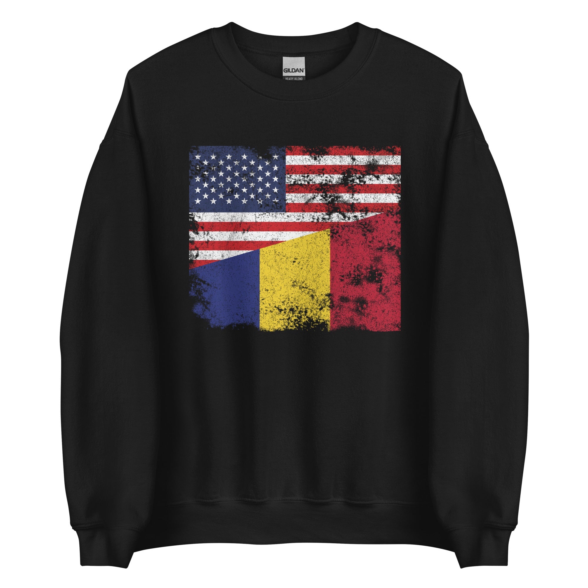 Romania USA Flag Sweatshirt