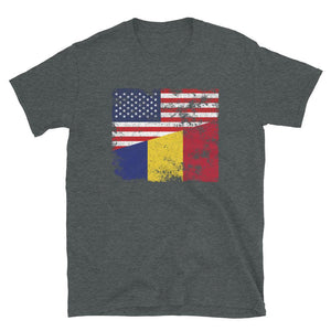 Romania USA Flag T-Shirt