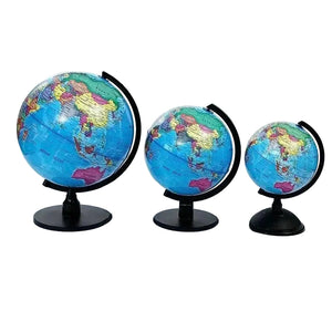 Rotating World Globe - Educational Desk Globe (4–8")
