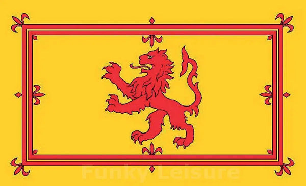 Royal Lion Rampant & Scotland Flag - 90x150cm(3x5ft) - 60x90cm(2x3ft)