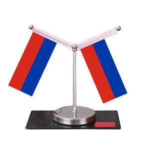 Russia Belarus Desk Flag - Custom Table Flags (Mini)