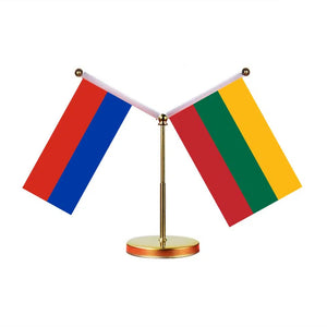 Russia Belarus Desk Flag - Custom Table Flags (Mini)