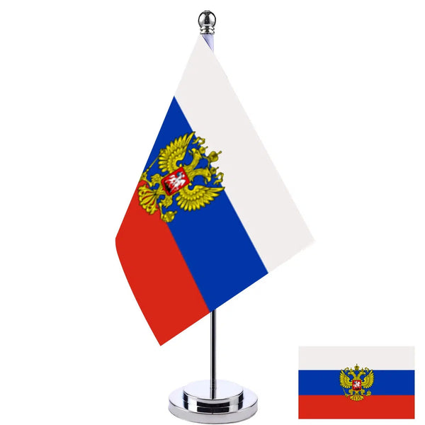 Russia Desk Flag - Small Office Table Flag