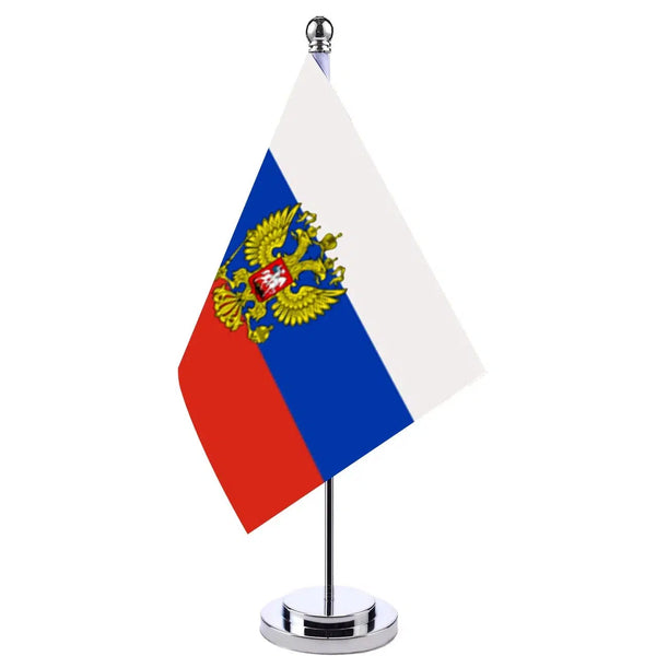 Russia Desk Flag - Small Office Table Flag