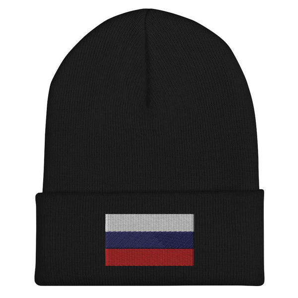 Russia Flag Beanie - Embroidered Winter Hat