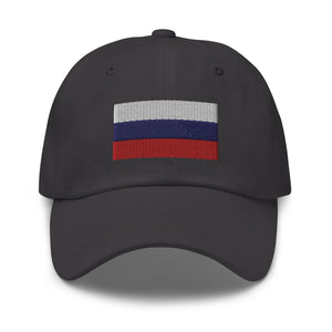 Russia Flag Cap - Adjustable Embroidered Dad Hat